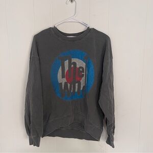 Daydreamer Gray The Who Crewneck Sweater Size Small Band Rock